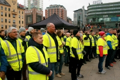 Streikemarkering Jernbanetorget